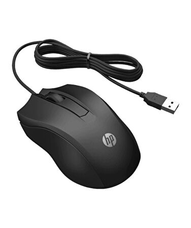 Hp 100 Kablolu Mouse  Siyah /6Vy96Aa